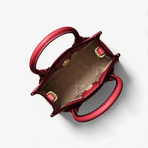 Michael Kors Red Mini Bag with Gold Accents - Picture 2 of 5